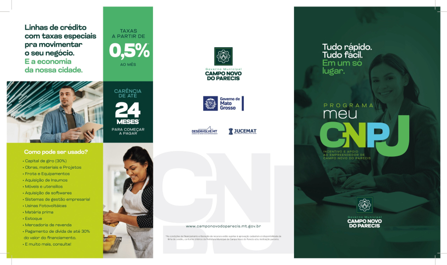 Campo Novo do Parecis Lança Programa Meu CNPJ nesta sexta feira