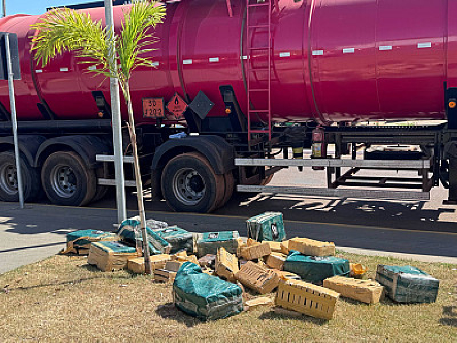 Policia Civil descobre onde droga foi carregada e para onde iria; 450 quilos foram apreendidos em Campo Novo do Parecis