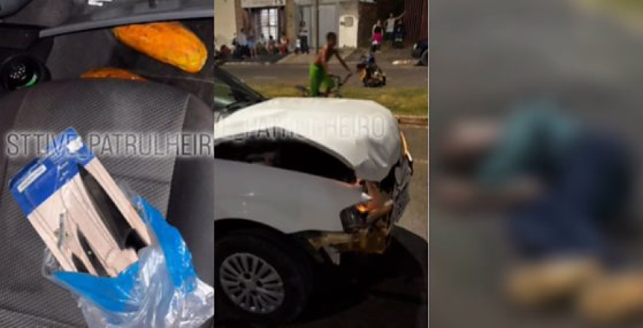 Após atropelar jovem e bater em carro, motorista tira a própria vida com facada no peito em Primavera do Leste