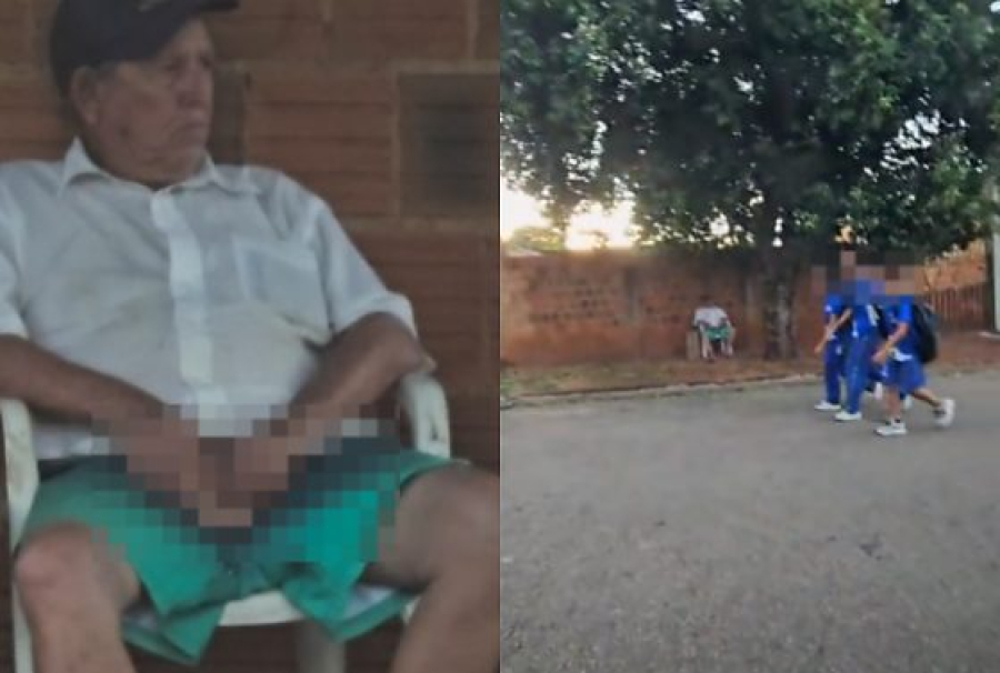 Idoso de 75 anos é preso após ser flagrado se masturbando em frente de escola em MT