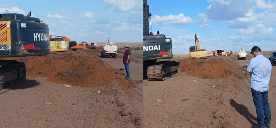 Milton Soares acompanha obras de infraestrutura em estradas vicinais
